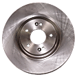 2016-2020 Kia Optima - 2-Wheel Set Front Brake Disc and Pad Kit, Plain Surface, 5 Lugs, Ceramic, 320mm Front Disc, Pro-Line Series