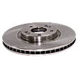 2016-2020 Kia Optima - 2-Wheel Set Front Brake Disc and Pad Kit, Plain Surface, 5 Lugs, Ceramic, 320mm Front Disc, Pro-Line Series