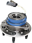 1999-2005 Pontiac Grand Am - 2-Wheel Set Front, Driver and Passenger Side Wheel Hub, 5 Lugs, With Bearing, With Sensor, FWD, includes (2) Tie Rod End and (2) Wheel Hub