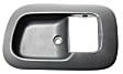 4-Piece Kit Front, Driver and Passenger Side Interior Door Handle, Gray, With door lock button, Mini Passenger Van, Includes (2) Door Handle Trim and (2) Interior Door Handle