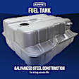 1988-1998 Chevrolet C1500 - 3-Piece Kit Fuel Tank Kit, 25 gallons / 95 liters, 6 & 8 ft. Box (Short & Long Bed), For Models With Front of Rear Axle, includes Fuel Tank Strap