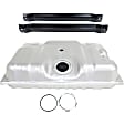 1997 Ford F-150 - 2-Piece Kit 18 gallons / 68 liters, Galvanized Steel Fuel Tank, For vehicles with 18 gallon Tanks only, Behind Rear Axle, 34-3/4 x 27 x 7-7/8, Lock Ring Kit Included, GAS, Includes (1) Fuel Tank and (1) Fuel Tank Strap