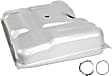 1997 Ford F-150 - 2-Piece Kit 18 gallons / 68 liters, Galvanized Steel Fuel Tank, For vehicles with 18 gallon Tanks only, Behind Rear Axle, 34-3/4 x 27 x 7-7/8, Lock Ring Kit Included, GAS, Includes (1) Fuel Tank and (1) Fuel Tank Strap