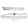 2-Piece Kit Galvanized Steel Fuel Tank, 19 gallons / 72 liters, Includes (1) Fuel Tank and (1) Fuel Tank Strap