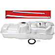 2-Piece Kit Galvanized Steel Fuel Tank, 24.5 gallons / 93 liters, Includes (1) Fuel Tank and (1) Fuel Tank Strap