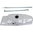 2-Piece Kit Galvanized Steel Fuel Tank, 18.5 gallons / 70 liters, Includes (1) Fuel Tank and (1) Fuel Tank Strap