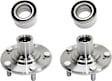 2-Wheel Set Front Wheel Hub, 5 Lugs, With Bearing, FWD, Includes (2) Wheel Bearing and (2) Wheel Hub
