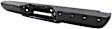 1989 Chevrolet C2500 - 2-Piece Kit Step Bumper, For Models With Impact Strip Holes, Powdercoated Black, Face Bar Only; With pad provision, Without mounting bracket(s),  Includes (1) Bumper Step Pad and (1) Step Bumper