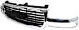 2002 GMC Yukon XL 2500 - 2-Piece Kit Factory Style Hood, Canada or USA Built Vehicle, Steel, Primed,  Includes (1) Grille Assembly and (1) Hood
