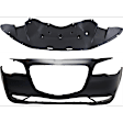 2-Piece Kit Front Primed Bumper Cover Includes (1) Bumper Cover and (1) Bumper Splash Shield