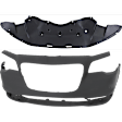 2-Piece Kit Front Primed Bumper Cover Includes (1) Bumper Cover and (1) Bumper Splash Shield