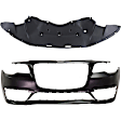 2-Piece Kit Front Primed Bumper Cover Includes (1) Bumper Cover and (1) Bumper Splash Shield