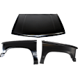 3-Piece Kit Hood, Includes (2) Fender and (1) Hood