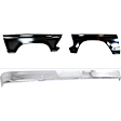 3-Piece Kit Front Bumper Chrome, (2) Fender and (1) Bumper