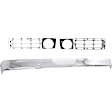 3-Piece Kit Front Bumper Chrome, (2) Grille Assembly and (1) Bumper