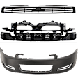 3-Piece Kit Front Bumper Absorber, (1) Bumper Cover, (1) Bumper Absorber and (1) Grille Assembly