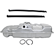1998 GMC K3500 - 2-Piece Kit 25 gallons / 95 liters, Galvanized Steel Fuel Tank, 25 Gallon, Front of Rear Axle, 6' or 8' Box, 48-1/2 x 16-1/2 x 14-1/8, Lock Ring Kit Included, GAS, Includes (1) Fuel Tank and (1) Fuel Tank Strap