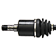 8-Piece Kit Front, Driver and Passenger Side Axle Assembly with Brake Discs, Brake Pad Set, and Control Arms, Standard Transmission, 5 Lugs, FWD