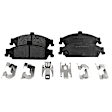 8-Piece Kit Front, Driver and Passenger Side Axle Assembly, Wheel Drive, Includes Brake Discs, Brake Pad Sets, and Control Arms
