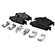 8-Piece Kit Front, Driver and Passenger Side Axle Assembly, Wheel Drive, Includes Brake Discs, Brake Pad Sets, and Control Arms