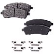 4-Wheel Set Front and Rear Brake Disc and Pad Kit, Plain Surface 8 Lugs Front-330.96 mm/Rear-325.88 mm Semi-metallic 4WD Pro-Line Series, Includes (4) Disc and (2) Pad Set
