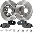 2005 Toyota Camry SE - 4-Piece Kit Front Brake Disc and Pad Kit, Plain Surface, 5 Lugs, 275.08 mm, Ceramic, 2.4L 4Cyl, Pro-Line Series  Includes (2) Brake Disc and (1) Brake Pad Set