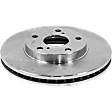2005 Toyota Camry SE - 4-Piece Kit Front Brake Disc and Pad Kit, Plain Surface, 5 Lugs, 275.08 mm, Ceramic, 2.4L 4Cyl, Pro-Line Series  Includes (2) Brake Disc and (1) Brake Pad Set