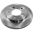 2003 Ford F-150 - 2-Wheel Set Front Brake Disc and Pad Kit, Plain Surface 5 Lugs 308 mm Semi-metallic 4WD Pro-Line Series, Includes (1) Brake Pad Set and (2) Brake Disc