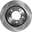 2003 Ford F-150 - 2-Wheel Set Front Brake Disc and Pad Kit, Plain Surface 5 Lugs 308 mm Semi-metallic 4WD Pro-Line Series, Includes (1) Brake Pad Set and (2) Brake Disc