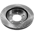 2003 Ford F-150 - 2-Wheel Set Front Brake Disc and Pad Kit, Plain Surface 5 Lugs 308 mm Semi-metallic 4WD Pro-Line Series, Includes (1) Brake Pad Set and (2) Brake Disc