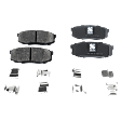 2018 Lexus LX570 - 4-Piece Kit Rear Brake Disc and Pad Kit, Plain Surface, 5 Lugs, 344.93 mm, Ceramic, 5.7L 8Cyl, Pro-Line Series  Includes (2) Brake Disc and (1) Brake Pad Set