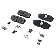 2018 Lexus LX570 - 4-Piece Kit Rear Brake Disc and Pad Kit, Plain Surface, 5 Lugs, 344.93 mm, Ceramic, 5.7L 8Cyl, Pro-Line Series  Includes (2) Brake Disc and (1) Brake Pad Set