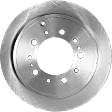 2018 Lexus LX570 - 4-Piece Kit Rear Brake Disc and Pad Kit, Plain Surface, 5 Lugs, 344.93 mm, Ceramic, 5.7L 8Cyl, Pro-Line Series  Includes (2) Brake Disc and (1) Brake Pad Set