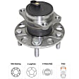 2-Wheel Set Front and Rear Wheel Hub, 5 Lugs, With Bearing, FWD, Includes (2) Wheel Hub and (2) Wheel Bearing