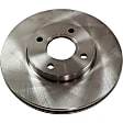 2005 Ford Focus - 2-Wheel Set Front Brake Disc and Pad Kit, Natural Finish, Plain Surface, 4 Lugs, 281.94 mm, Ceramic, 2.3L 4Cyl, Pro-Line Series Includes (2) Brake Disc and (1) Brake Pad Set