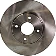 2005 Ford Focus - 2-Wheel Set Front Brake Disc and Pad Kit, Natural Finish, Plain Surface, 4 Lugs, 281.94 mm, Ceramic, 2.3L 4Cyl, Pro-Line Series Includes (2) Brake Disc and (1) Brake Pad Set