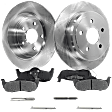 2010 Jeep Commander - 2-Wheel Set Rear Brake Disc and Pad Kit, Plain Surface, 5 Lugs, 320.04 mm, Semi-metallic, 5.7L 8Cyl, Pro-Line Series  Includes (2) Disc and (1) Pad Set