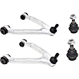 4-Piece Kit Front, Driver and Passenger Side, Upper Control Arm Kit, Includes (2) Control Arm and (2) Ball Joint