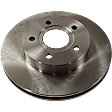 2-Wheel Set Front Brake Disc and Pad Kit, Plain Surface, 5 Lugs, Ceramic, Cast Iron, Pro-Line Series