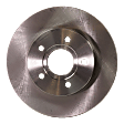 2-Wheel Set Front Brake Disc and Pad Kit, Plain Surface, 5 Lugs, Ceramic, Cast Iron, Pro-Line Series