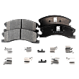 2-Wheel Set Front Brake Disc and Pad Kit, Plain Surface, 5 Lugs, Ceramic, Cast Iron, Pro-Line Series