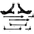 8-Piece Kit Front, Driver and Passenger Side, Lower Control Arm Kit, Includes (2) Control Arm, (2) Sway Bar Link and (4) Tie Rod End