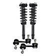 4-Piece Kit Front, Driver and Passenger Side Suspension Kit, Includes (2) Sway Bar Link and (2) Shock Absorber and Strut Assembly