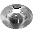2010 Dodge Challenger - 4-Piece Kit Rear Brake Disc and Pad Kit, Plain Surface, 5 Lugs, 320.04 mm, Ceramic, 3.5L 6Cyl, Pro-Line Series  Includes (2) Brake Disc and (1) Brake Pad Set