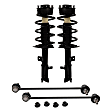 4-Piece Kit Front Suspension Kit, Includes (2) Sway Bar Link and (2) Shock Absorber and Strut Assembly