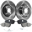 2012 Nissan Altima - 4-Piece Kit Front Brake Disc and Pad Kit, Plain Surface, 5 Lugs, Ceramic, 3.5L 6Cyl, Pro-Line Series  Includes (2) Brake Disc and (1) Brake Pad Set