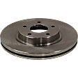 2012 Nissan Altima - 4-Piece Kit Front Brake Disc and Pad Kit, Plain Surface, 5 Lugs, Ceramic, 3.5L 6Cyl, Pro-Line Series  Includes (2) Brake Disc and (1) Brake Pad Set