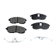 2012 Nissan Altima - 4-Piece Kit Front Brake Disc and Pad Kit, Plain Surface, 5 Lugs, Ceramic, 3.5L 6Cyl, Pro-Line Series  Includes (2) Brake Disc and (1) Brake Pad Set