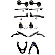 12-Piece Kit Front, Driver and Passenger Side Suspension Kit, Includes (4) Control Arm, (2) Ball Joint, (4) Tie Rod End and (2) Sway Bar Link