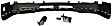 2006 Chevrolet Silverado 2500 HD - 7-Piece Kit Front, Upper Textured Bumper Cover, For Models with Tow Hook,  Includes (1) Bumper, (4) Bumper Bracket, (1) Bumper Cover, and (1) Valance